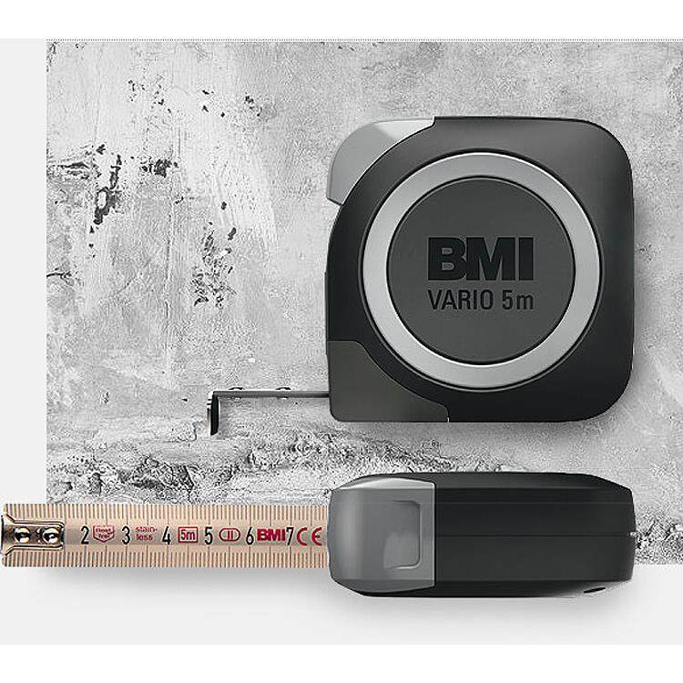 德国进口BMI不锈钢卷尺2米3米5米8米高精度必耐磨拉尺木工防水尺
