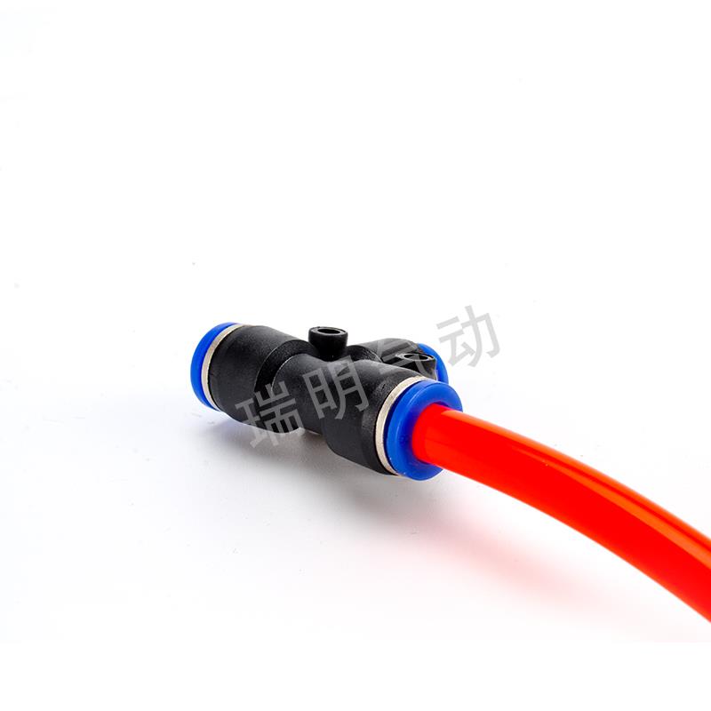 PEG6-4气管快速插接头PEG8-6 T型三通变径PEG10-8 PEG12-10/12-8