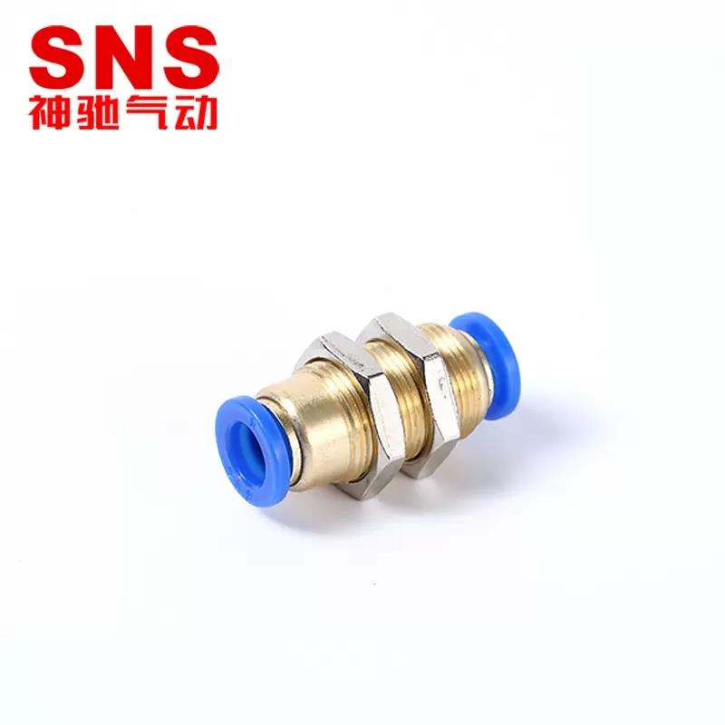 SNS神驰隔板穿板直通弯通接头SPLM-8 SPM-4 6 8 10 12 16 1/4