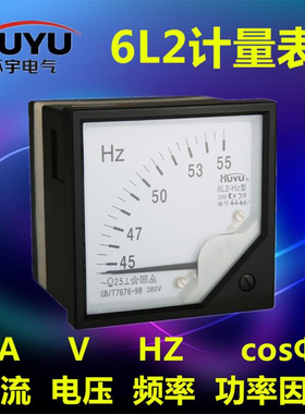 。正品环宇HUYU 交流电流表电压表 指针式 6L2 450V A 各规格 80*