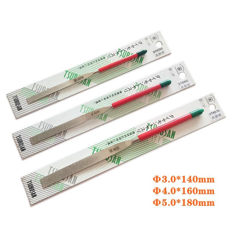 日本TSUBOSAN壶三高弹锉进口金刚锉挫扁平锉薄型挫DTH350/460/570