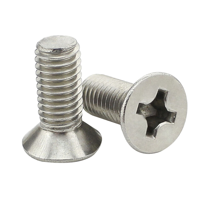 。304不锈钢十字平头螺丝沉头螺钉M4M5M6*65x70x75x80x85x90x95x1