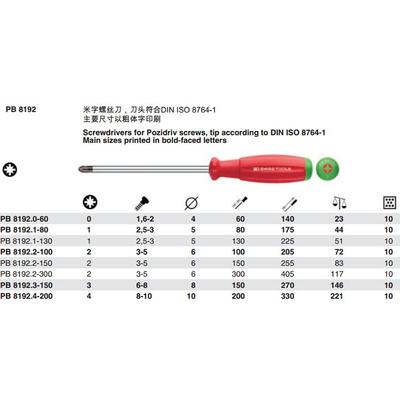瑞士PB Swiss Tools米字螺丝刀起子 PB 8192 多款可选 原装进口