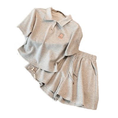 洋气减龄小个子休闲短裤两件套夏