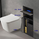 垃圾桶柜 不锈钢壁龛卫生间成品马桶刷纸巾置物架浴室金属嵌入式