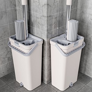 新款 海绵拖把大号免手洗挤水胶棉吸水家用卫生间一拖净严