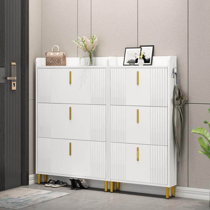 意式轻奢鞋柜13cm家用门口小户型窄柜翻斗式大容量储物玄昌震