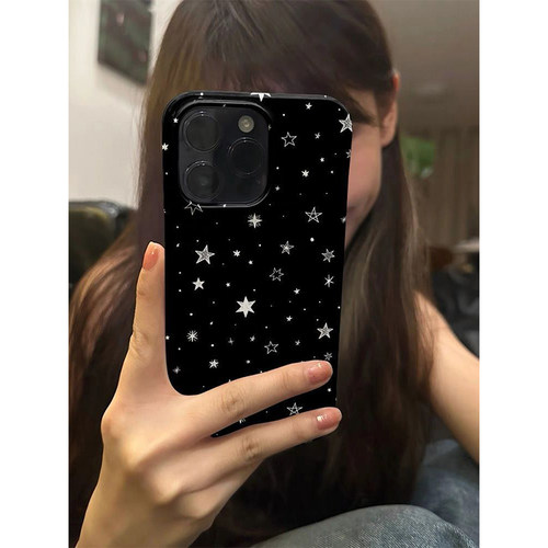 Y2K满屏星星苹果防摔手机壳