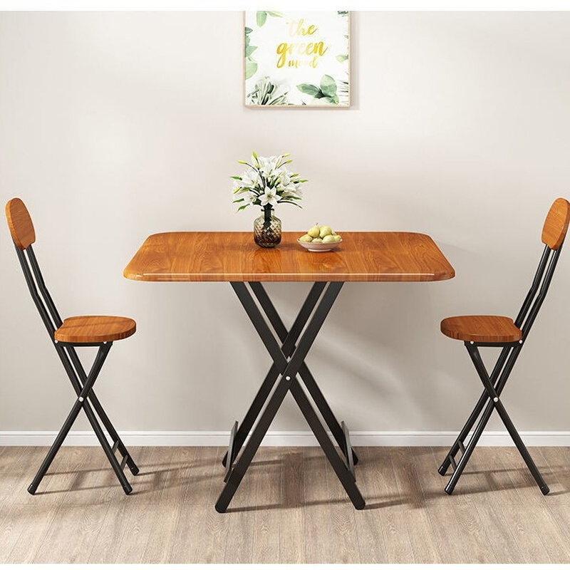 工厂可折叠四方桌子正方形吃饭家用方桌8080小餐桌2人饭桌70摆摊4