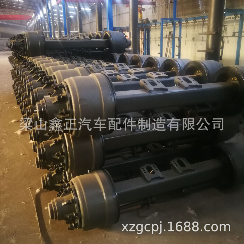 供应挂车配件13吨美式车桥 车桥总成美式车轴德式车轴半挂车车桥
