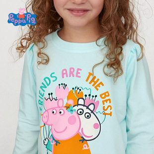 套头衫 限价39.9元 2025新款 T恤 女童秋衣打底衫 小猪佩奇童长袖