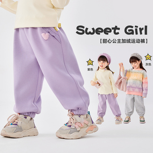 嘟嘟家小女孩裤子女宝冬季长裤女童好看运动裤25新款宝宝衣服童装