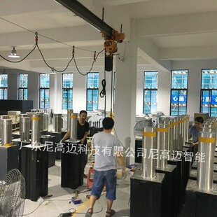 尼高迈电动升降柱,智能遥控伸缩自动液压一体升降防撞柱,校园路障