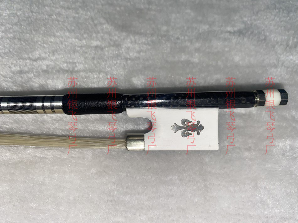 花格子碳纤维小提琴琴弓白色尾库白色螺丝小提琴弓蒙古白马尾