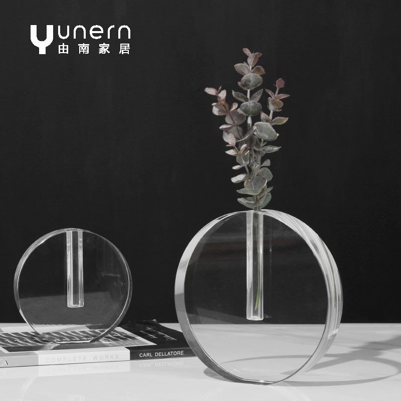 现代简约创意玻璃花瓶摆件售楼处样板间客厅插花艺术家居软装饰品,电子元器件市场,电线扎带/束线带,淘宝优惠券,粉丝福利购,淘宝优惠卷
