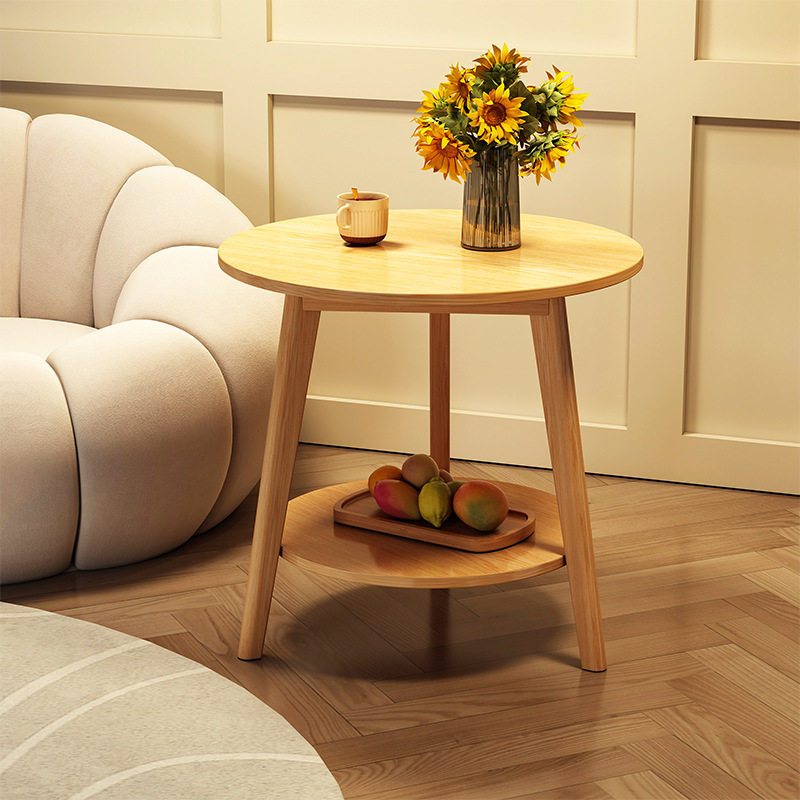 实木腿客厅茶几轻奢高级感家用小户型意式极简板式家具圆双层边几,电子元器件市场,电线扎带/束线带,淘宝优惠券,粉丝福利购,淘宝优惠卷