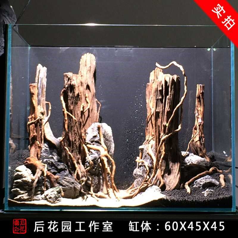 草缸造景  造景套l餐 造景 青龙石 沉木 后花园水族 雨林景定制