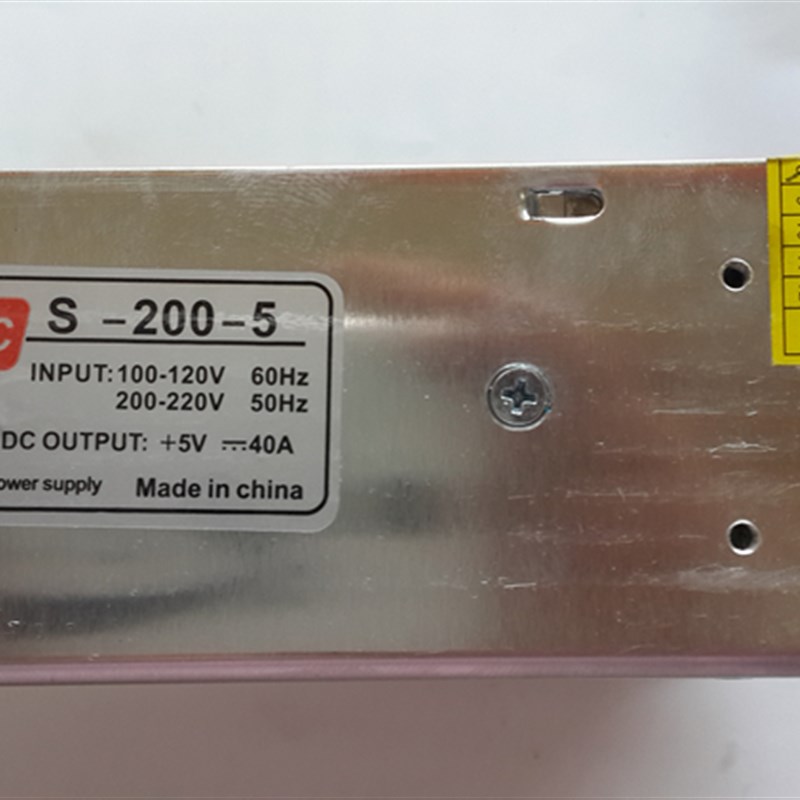 监控电源LED开关电源5V/40A yLED显示屏广告屏电源 型号S-200-5