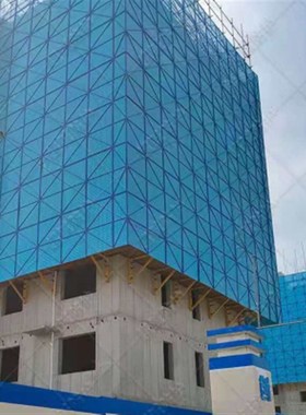 建筑安全网防护网爬架网工地层施工外架钢板网S冲孔网绿色安全网