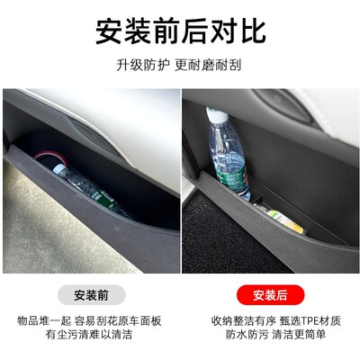 适用于智己Ls6车门槽储物盒改装下储物槽N专用收纳垫全包保护配件