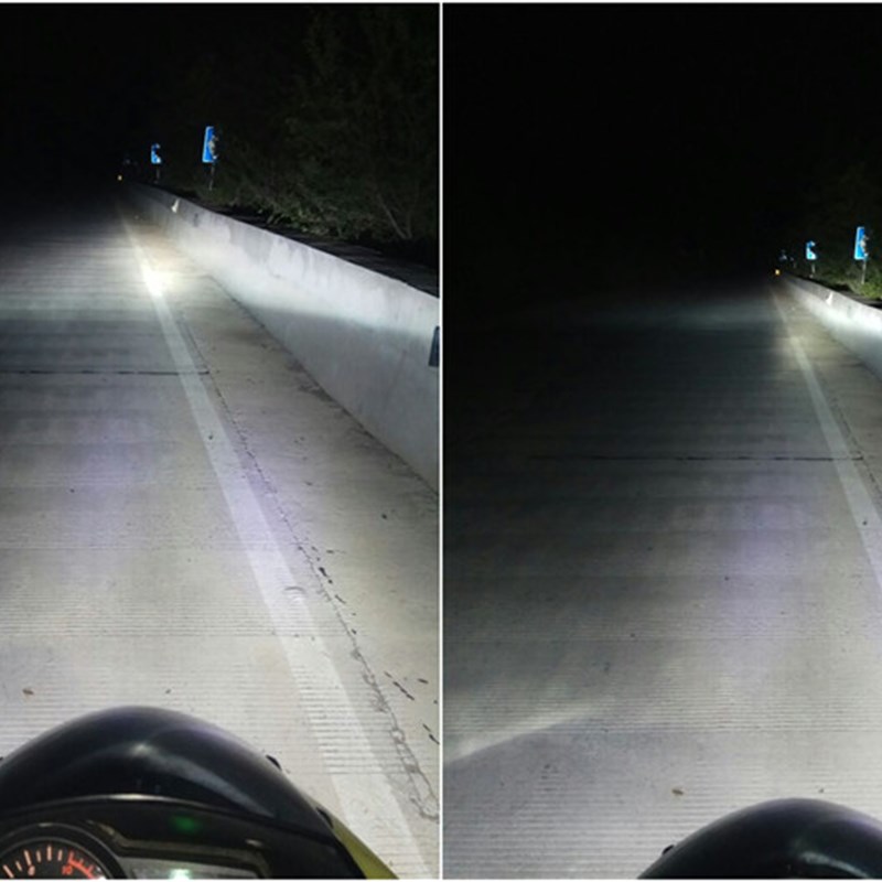 55W摩托车疝气灯H6套装75W摩托车氙气大灯泡12OV改装HID超亮白光H