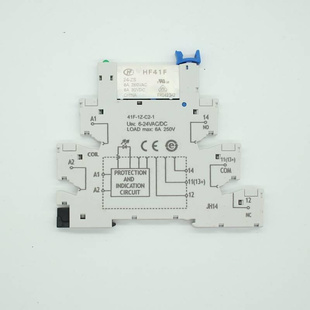 ZC2 固态 ZS超薄41组F 宏发继电器模HF41F 薄型片式 024 1中间