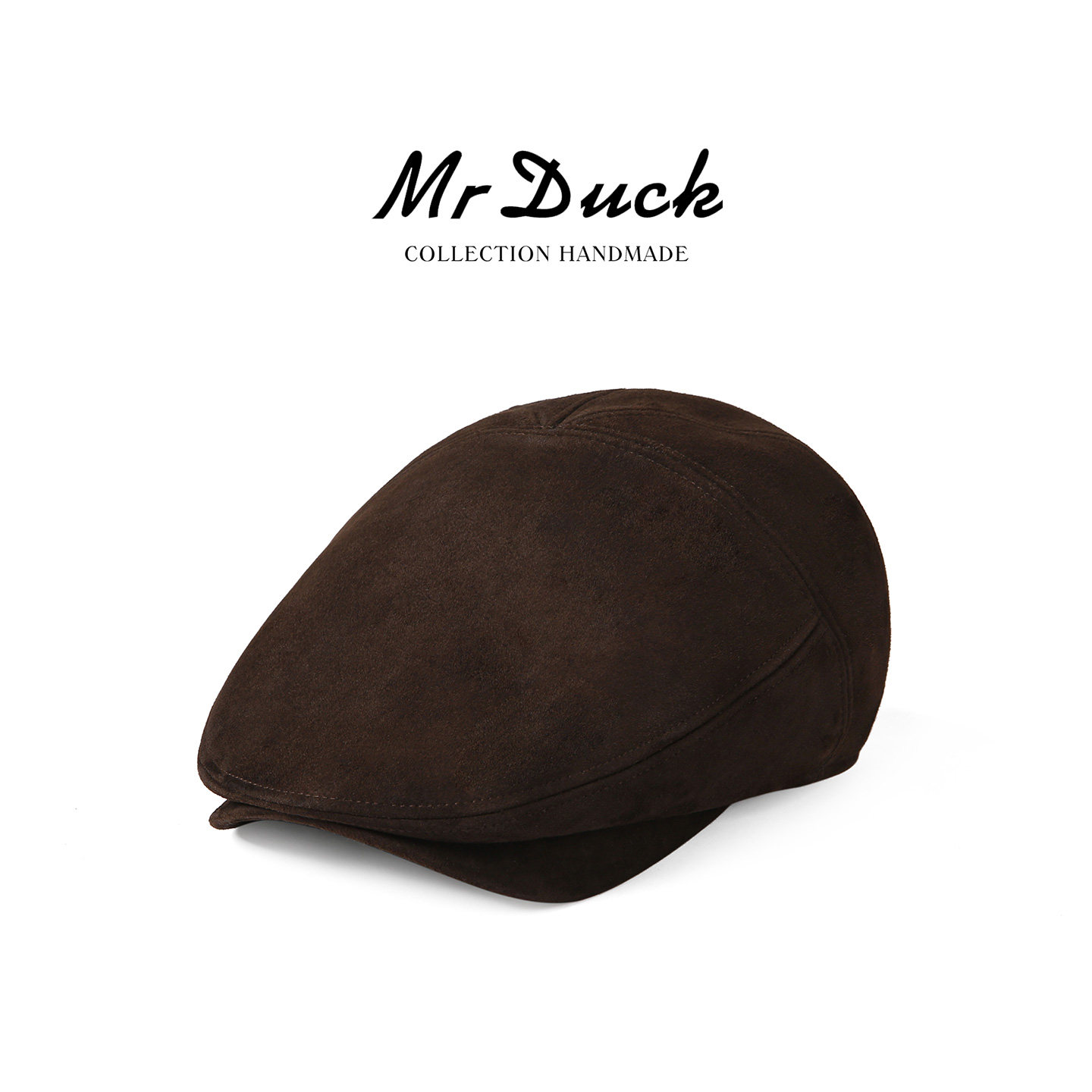 mrduck2026新款绵羊皮鸭舌帽男