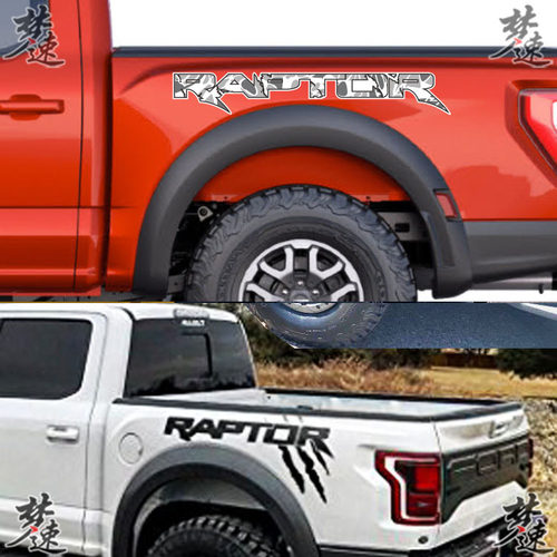 适用于福特新款F-150猛禽货厢贴纸 RAPTOR后轮尾厢字母车贴RANGER
