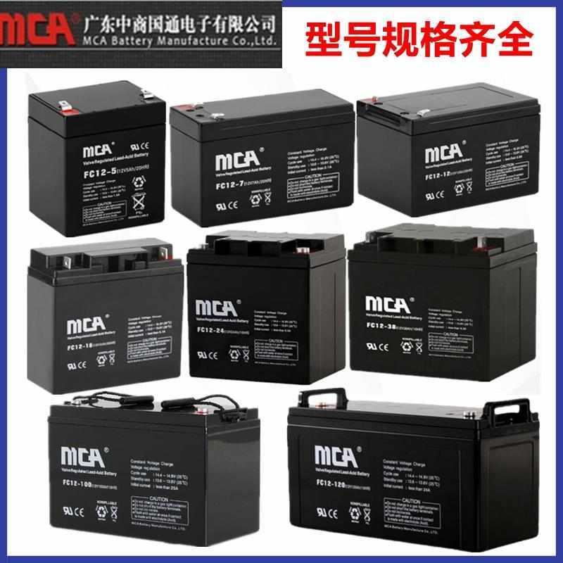 锐牌MCA蓄电池FC12V100AH65AH40AH38A24A20A17A直流屏UPS机房专用