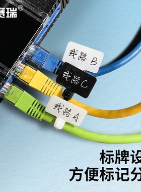 安赛瑞标牌尼龙扎带(250根装)白色3150mmR线缆网线电话线标签