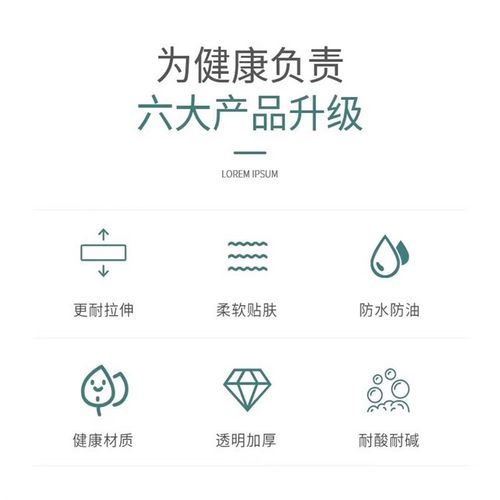 【下单立减50】一次性盒装防刺穿TPE加H厚手套厨房防水防油手套_G