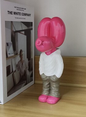 北欧气球狗托盘现代简q约创意树脂家具客厅摆件树脂造型便便工艺