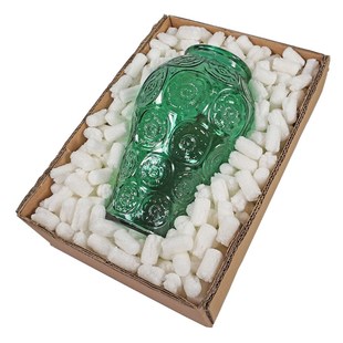 绿色环保可降解白色玉米淀粉发泡颗粒打包填充X物纸箱装包邮