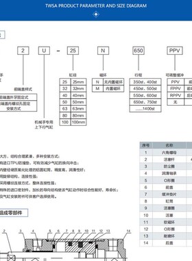TWSA机械手上下气缸DHRm2U-20N/25N/32N/400/550/650/750/850Z-L3