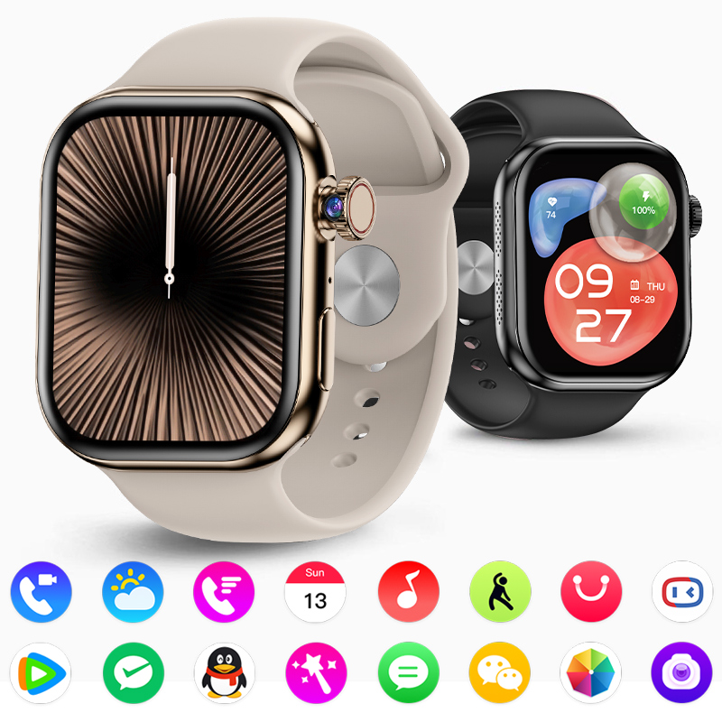 【华强北新款侧滑触摸S10Watch智能电话手表s9可插卡下载ultra6顶配蜂窝版成人男款女女士初高中生专用正品