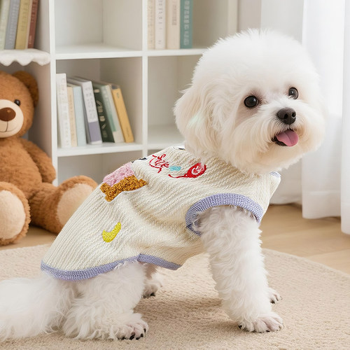 猫咪衣服春夏季可牵引宠物棉背心