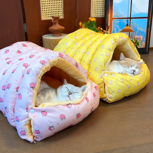 猫窝秋冬款半封闭式猫咪安全感