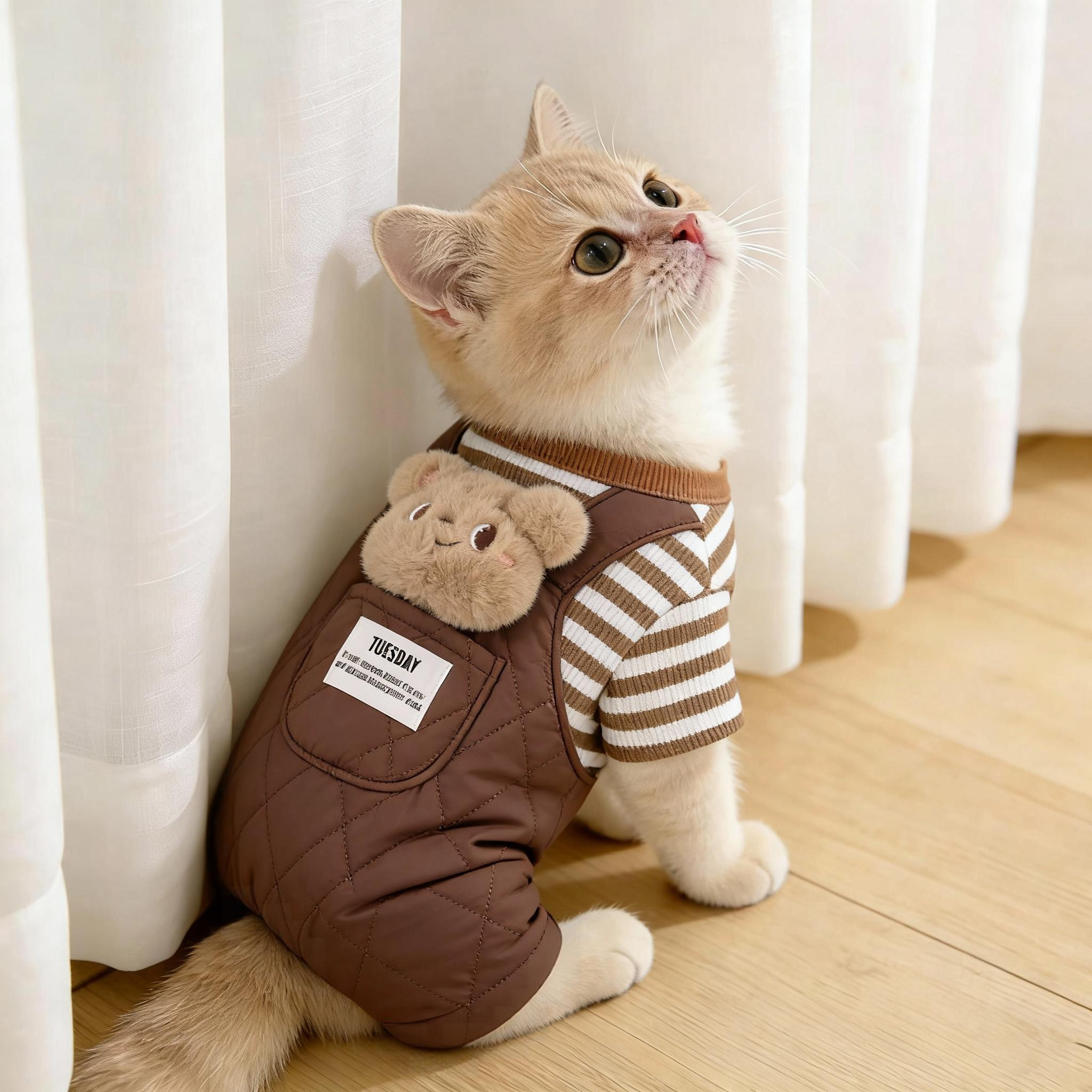 猫咪衣服冬季保暖可爱四脚背带布偶缅因无毛猫幼猫狗狗防掉毛棉衣,宠物/宠物食品及用品,猫宠物服装/雨衣（新）,淘宝优惠券,粉丝福利购,淘宝优惠卷