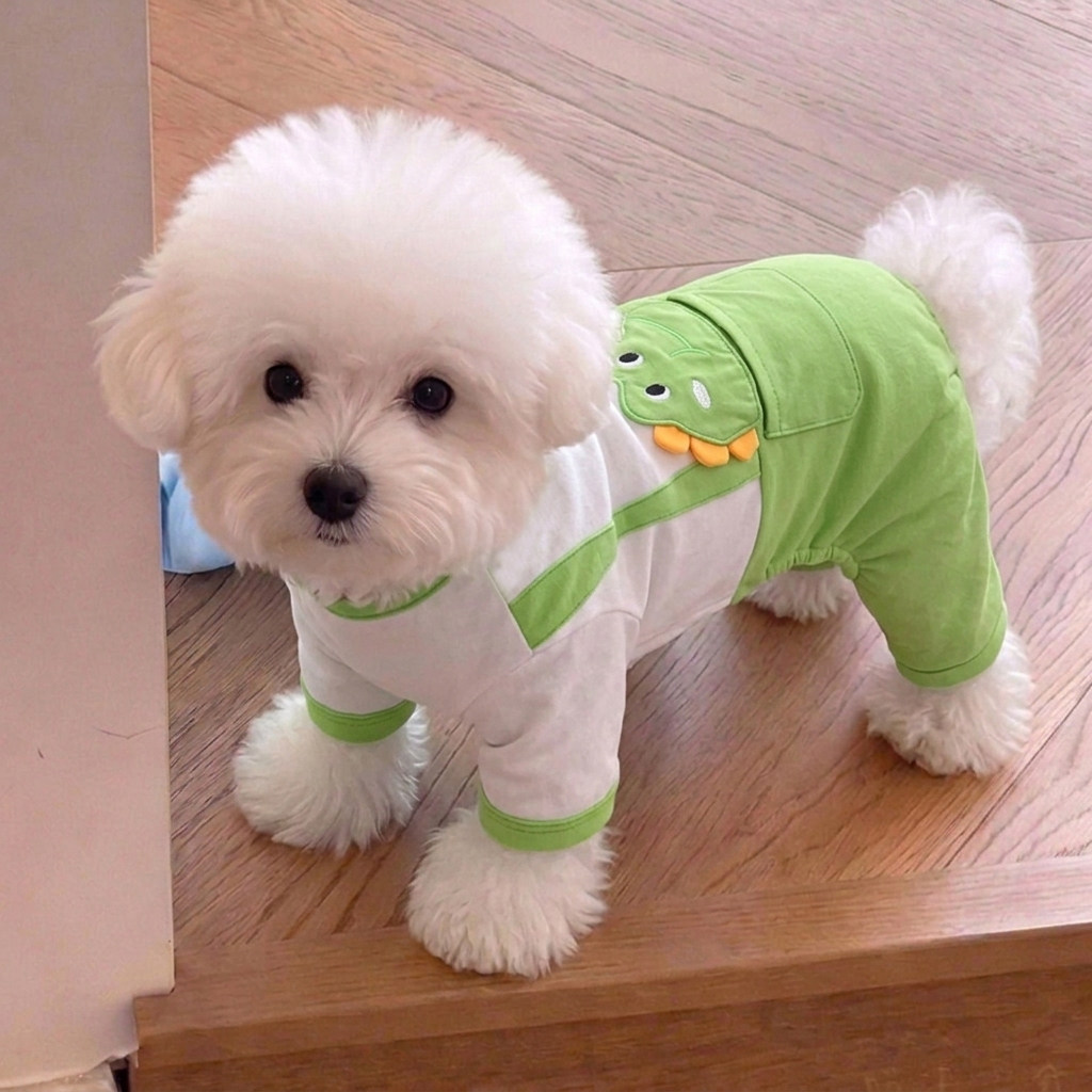 狗狗衣服秋冬卡通恐龙背带裤四脚
