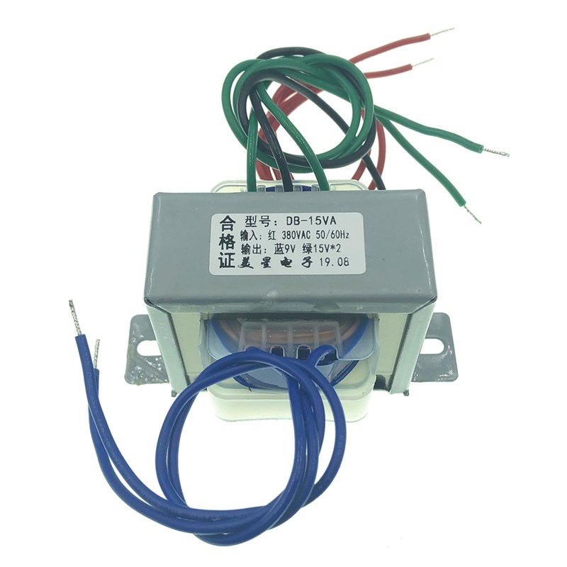 平湖华能水泥浆机主板电子变压器DB-15VA 380VAC转9V 15V*2 13.5V