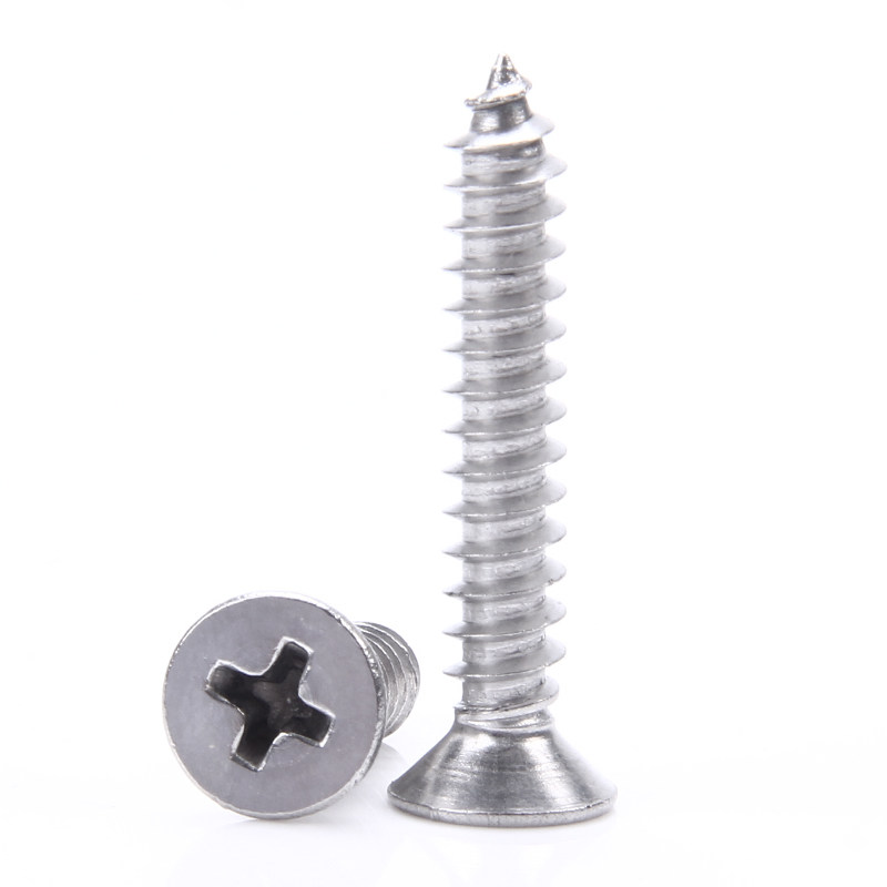 M4M5M6M8不锈钢十字平头自攻钉304沉头螺丝钉*10x20x30x40x50-100