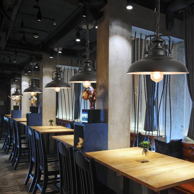 极速美式复古g工业风锅盖吊灯个性创意酒吧台餐厅灯咖啡厅店铺商