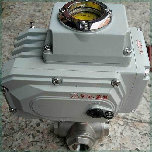 极速Q9b14F/15F-16P 电动三通球阀 不锈钢丝扣电动三通球阀 DN15-