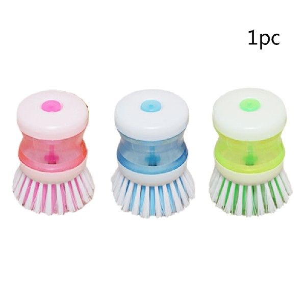 速发Kitchen Cleaning Brush 2 in 1Soap Dispenser Adding Scrub