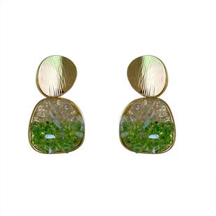 极速2023 New Arrimval Simple Champagne Color Zircon Geometri