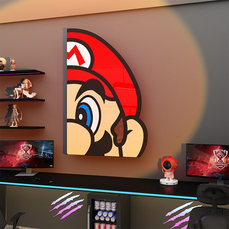 速发电竞屋脑小房间布置装饰品儿童男孩卧室墙面贴纸挂画网吧咖红,家居饰品,文化墙贴,淘宝优惠券,粉丝福利购,淘宝优惠卷