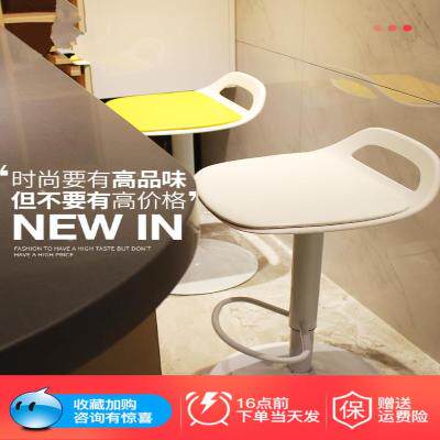 新品家用前台时尚l接待吧凳吧台椅个性白色美式复古升降靠背简约