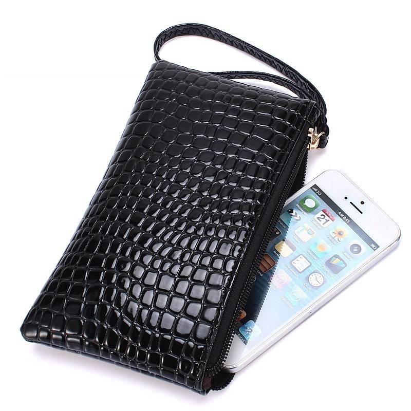 极速1PC Women PU Clutch Long Casual WallKet Litchi Grain Coi