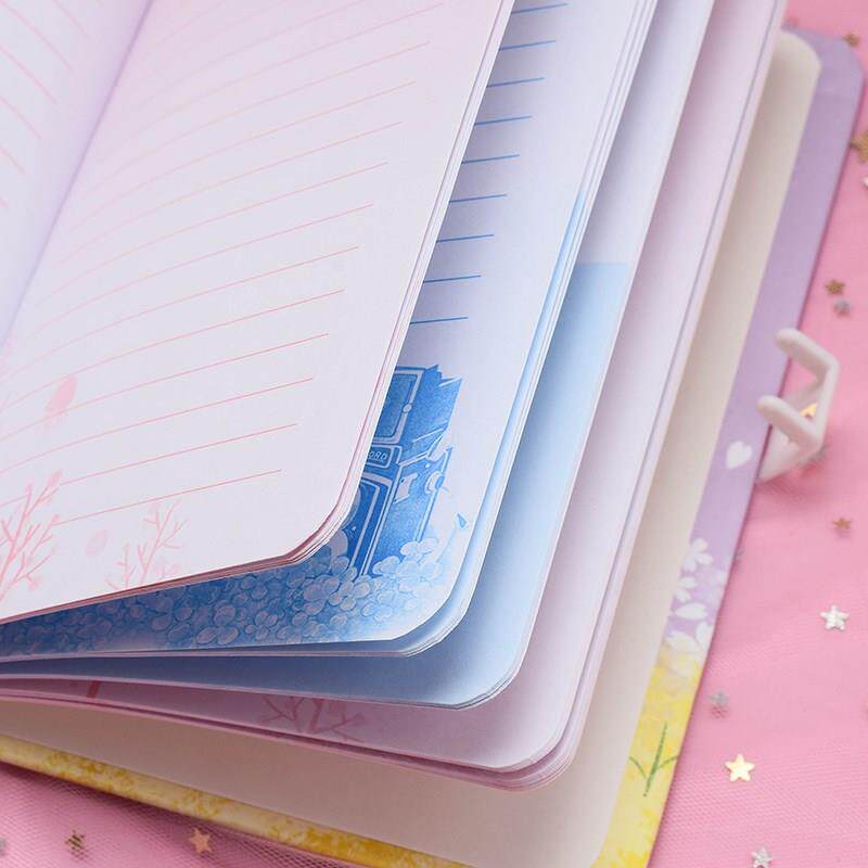 极速小学生少女心密码锁公主带锁日记本I笔记本子学生可爱儿童女