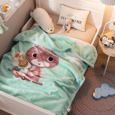 极速儿童婴儿毛毯双层加厚宝宝盖毯幼G儿园午睡小毯子秋冬季珊瑚